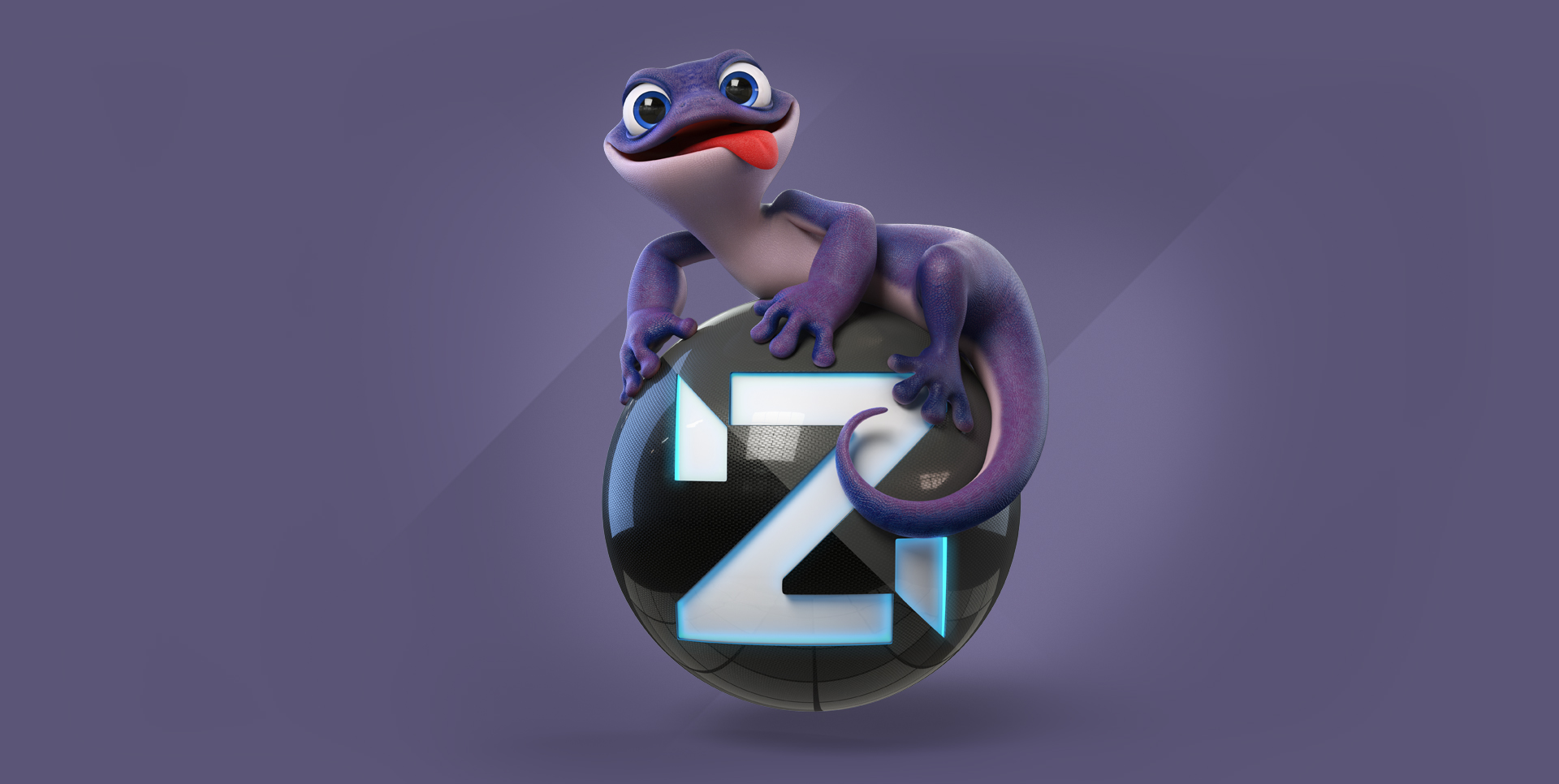 mascote 3D salamandra