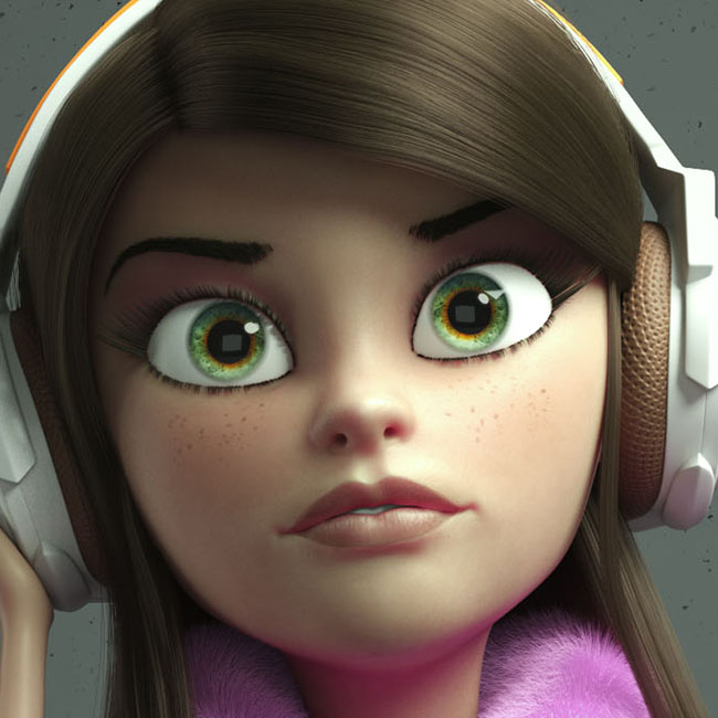 mascote 3D atendente virtual