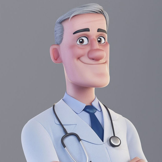 mascote 3D personagem masculino