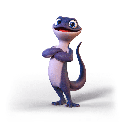 mascote 3D salamandra