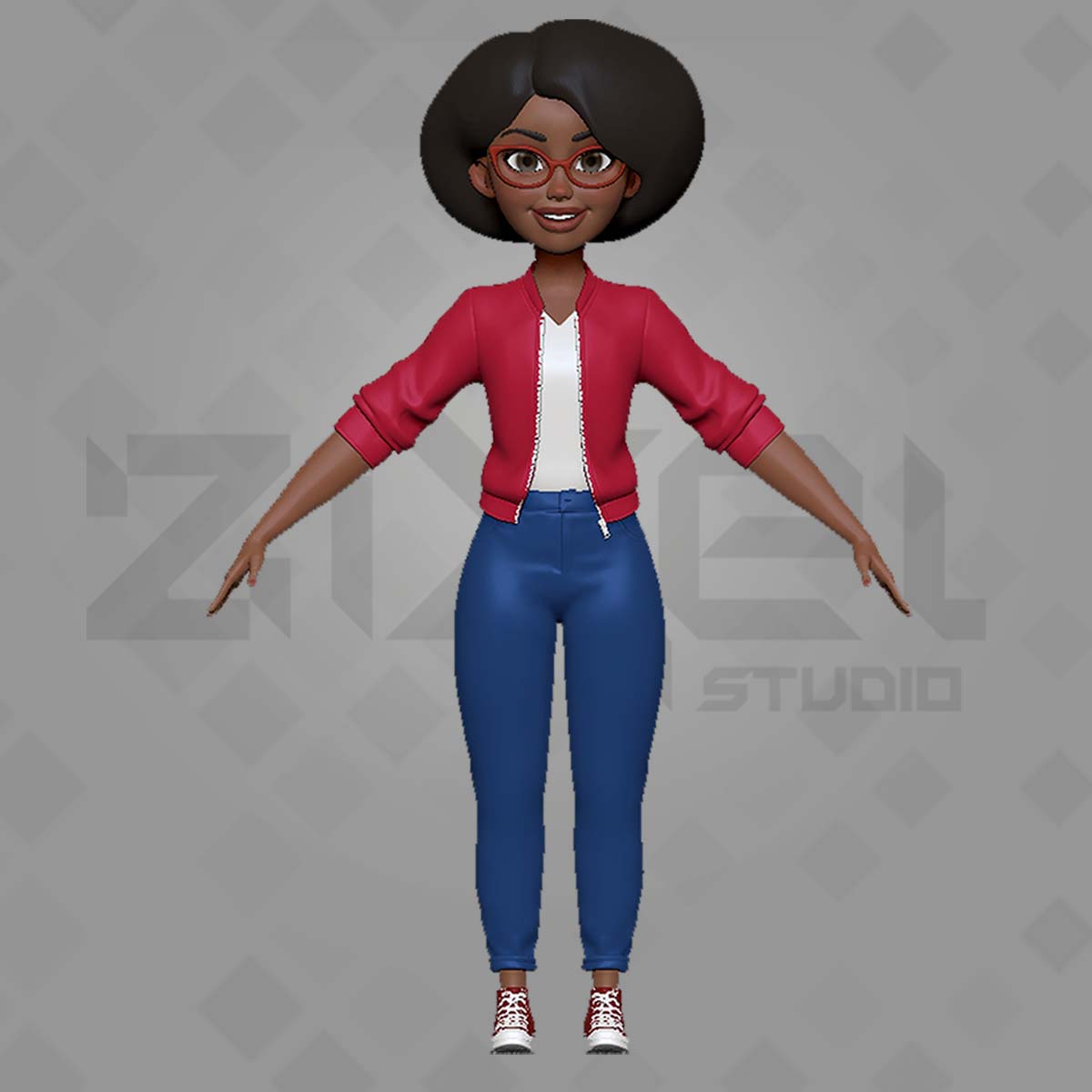 mascote 3D personagem atendente virtual